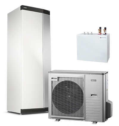 Nibe ilma-vesilämpöpumppu asennettuna