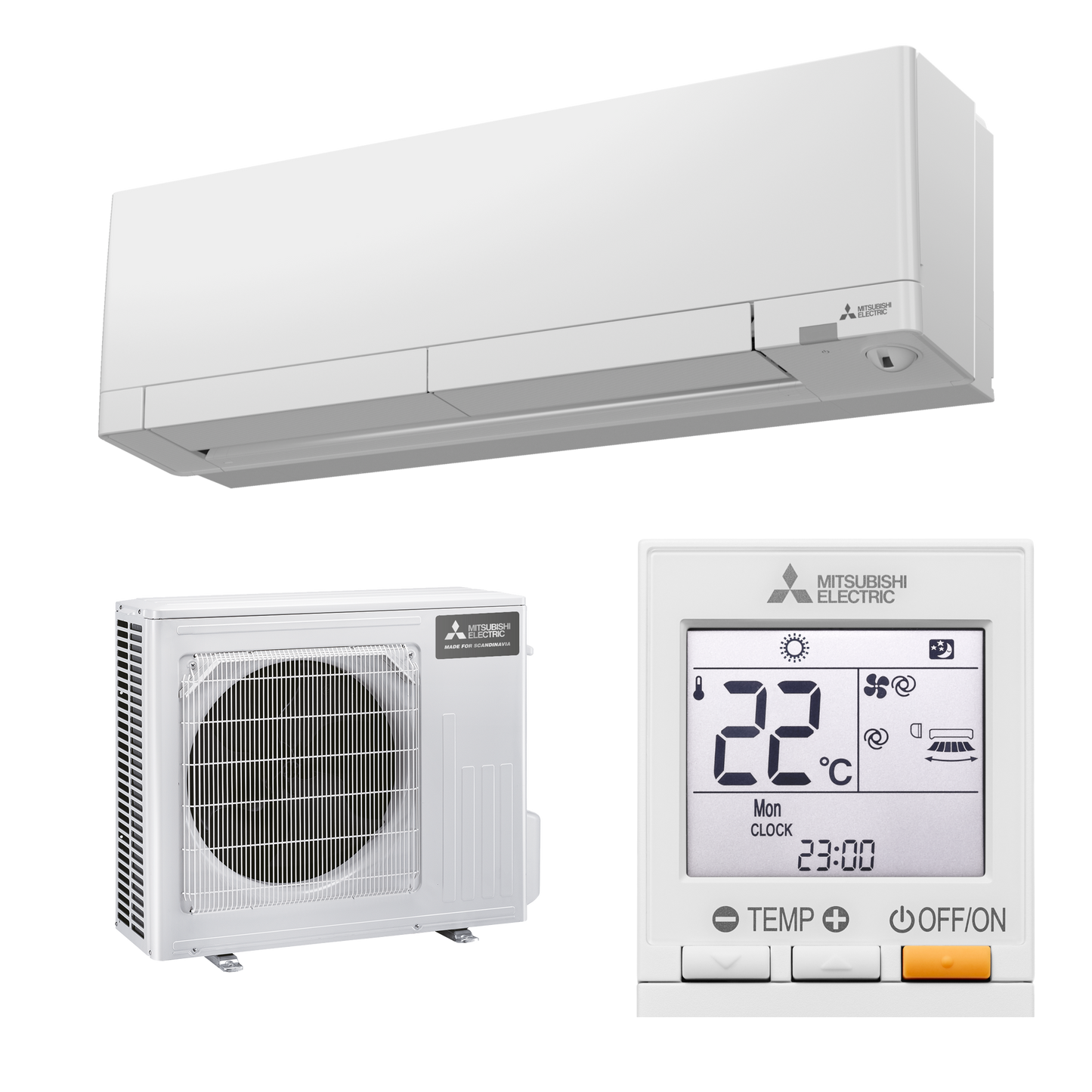 Mitsubishi Electric RW ilmalämpöpumppu asennettuna
