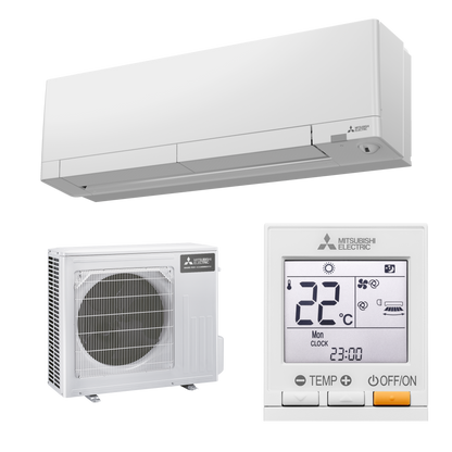 Mitsubishi Electric RW ilmalämpöpumppu asennettuna
