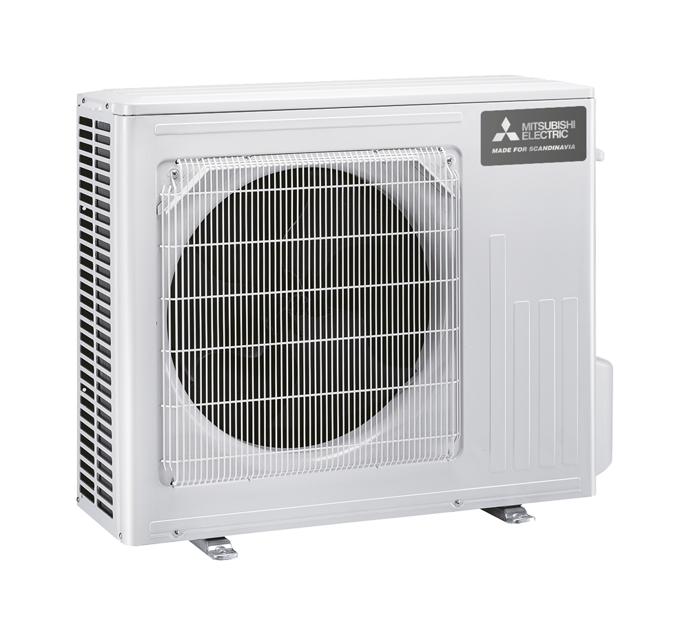 Mitsubishi Electric RW ilmalämpöpumppu asennettuna